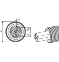 Uponor. Ecoflex. Труба теплоизолированная Quattro для горячего водоснабжения и отопления